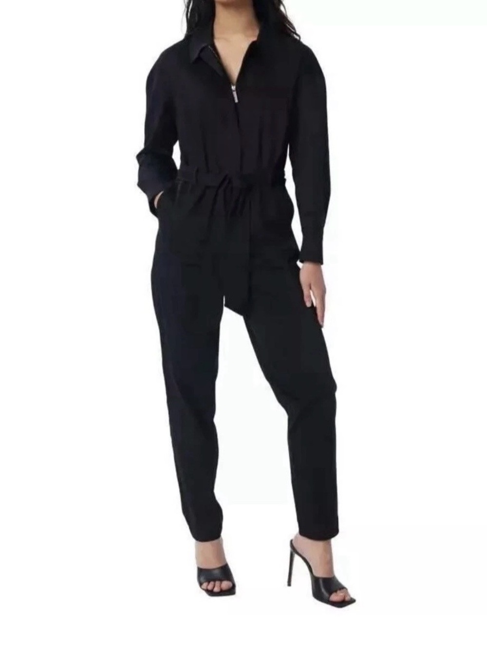 Lita by Ciara black jumpsuit long sleeve Revolve size XXS NWT